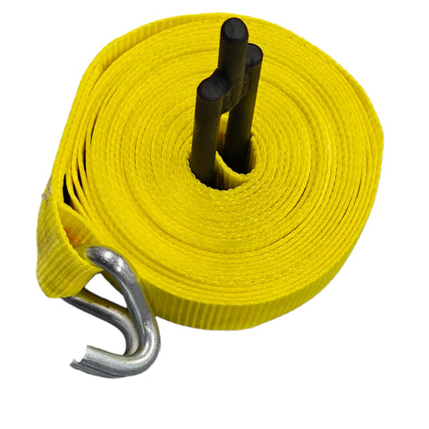 Strap Winder drill attachment for quick winding of ratchet straps.