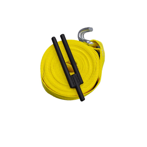 Strap Winder and Roller Organizer in use on a van for faster strap management.