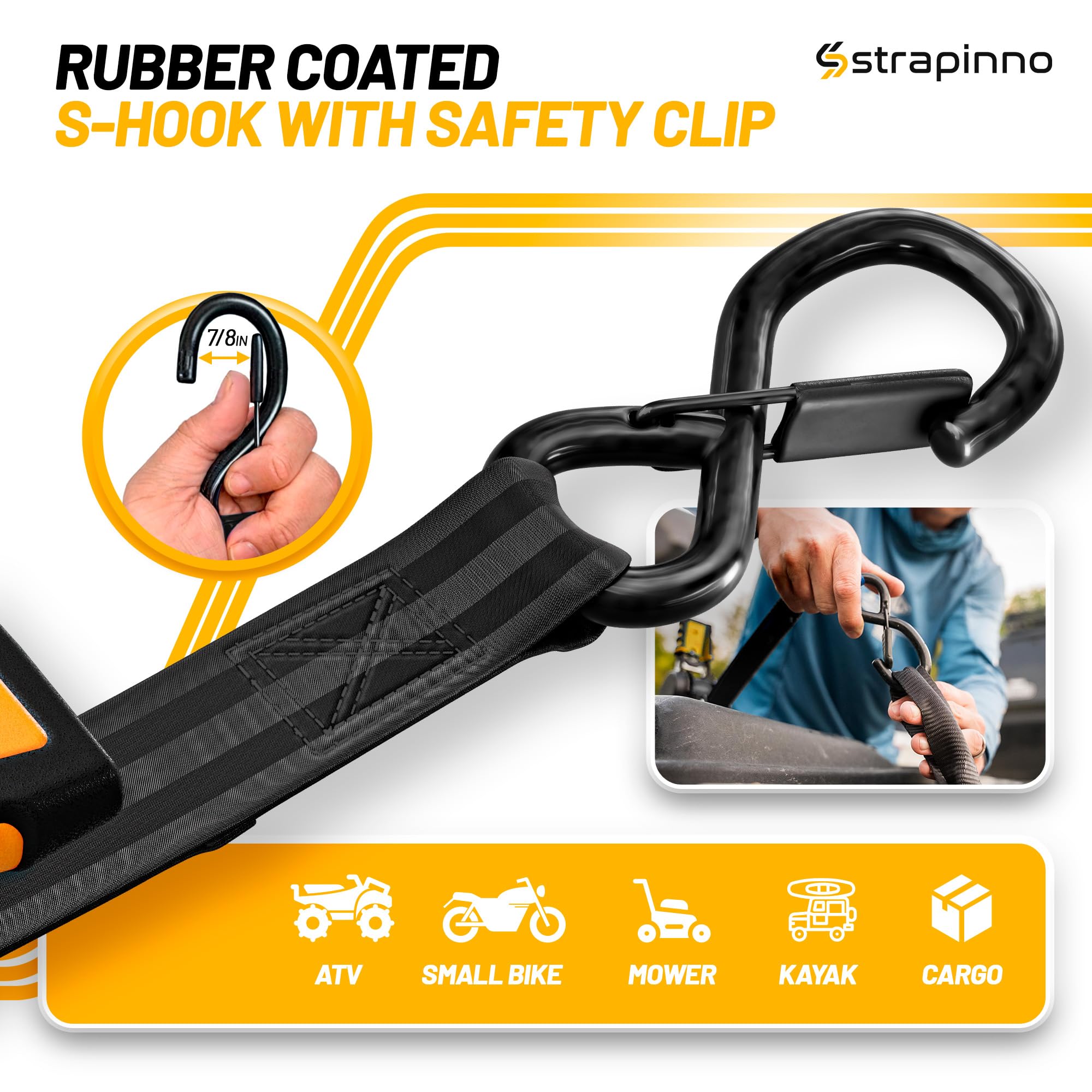 Strapinno easy-tension-operation promotes quick setup for new users.