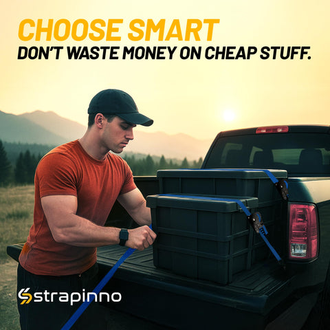 Strapinno heavy-duty capacity strap supports up to 500 lbs working load limit