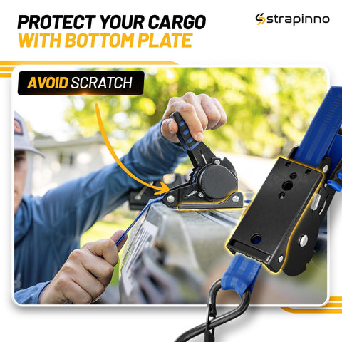 Strapinno one inch wide strap offering durable yet flexible tie-down