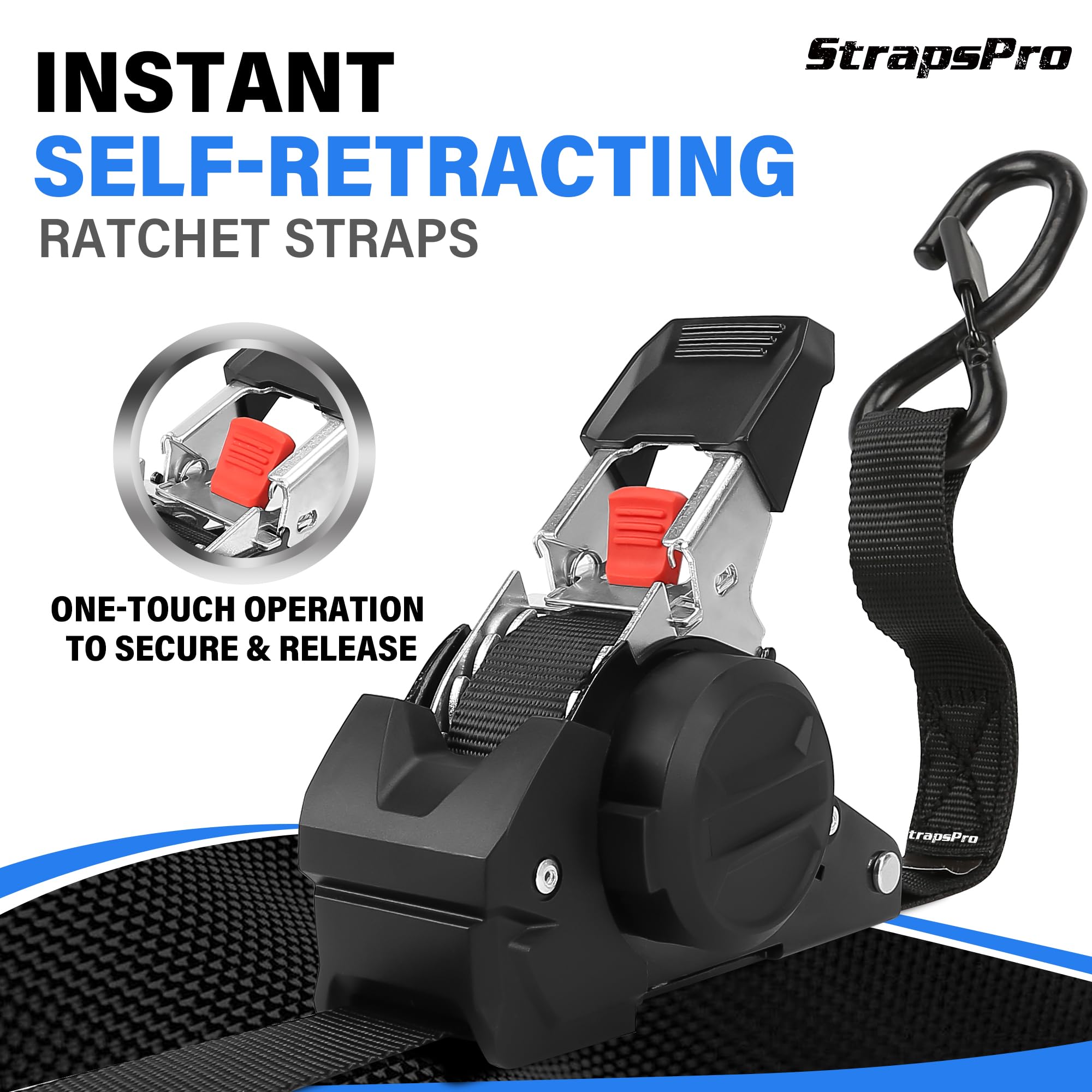 StrapsPro 1763lb break-strength strap demonstrates rugged durability for transit.