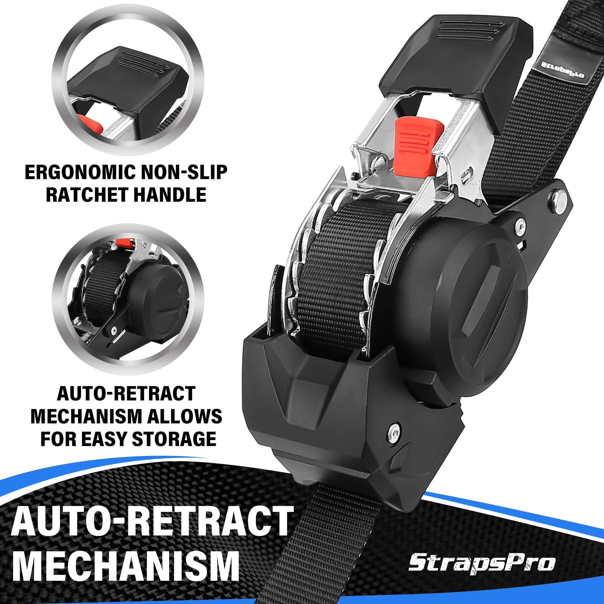 StrapsPro truck-ready strap secures loads on rugged terrain.