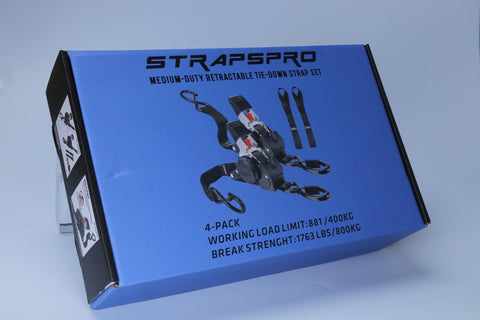 StrapsPro versatile strap secures motorcycles and boats on highways.