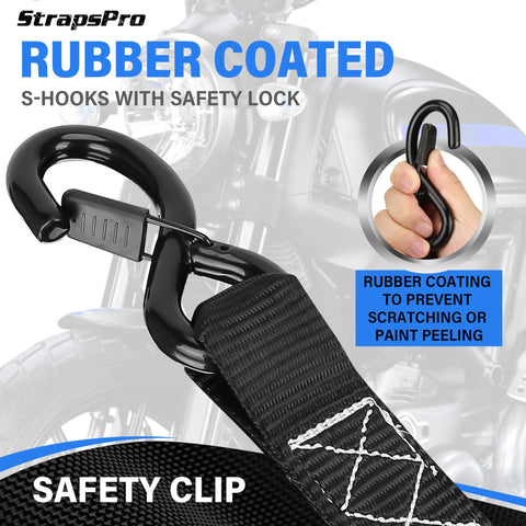 StrapsPro vinyl-coated S-hooks protect surfaces while securing loads.