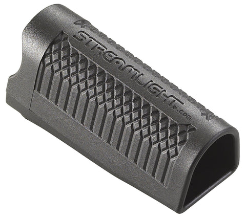 Streamlight flashlight holster black front view for quick access on duty belt