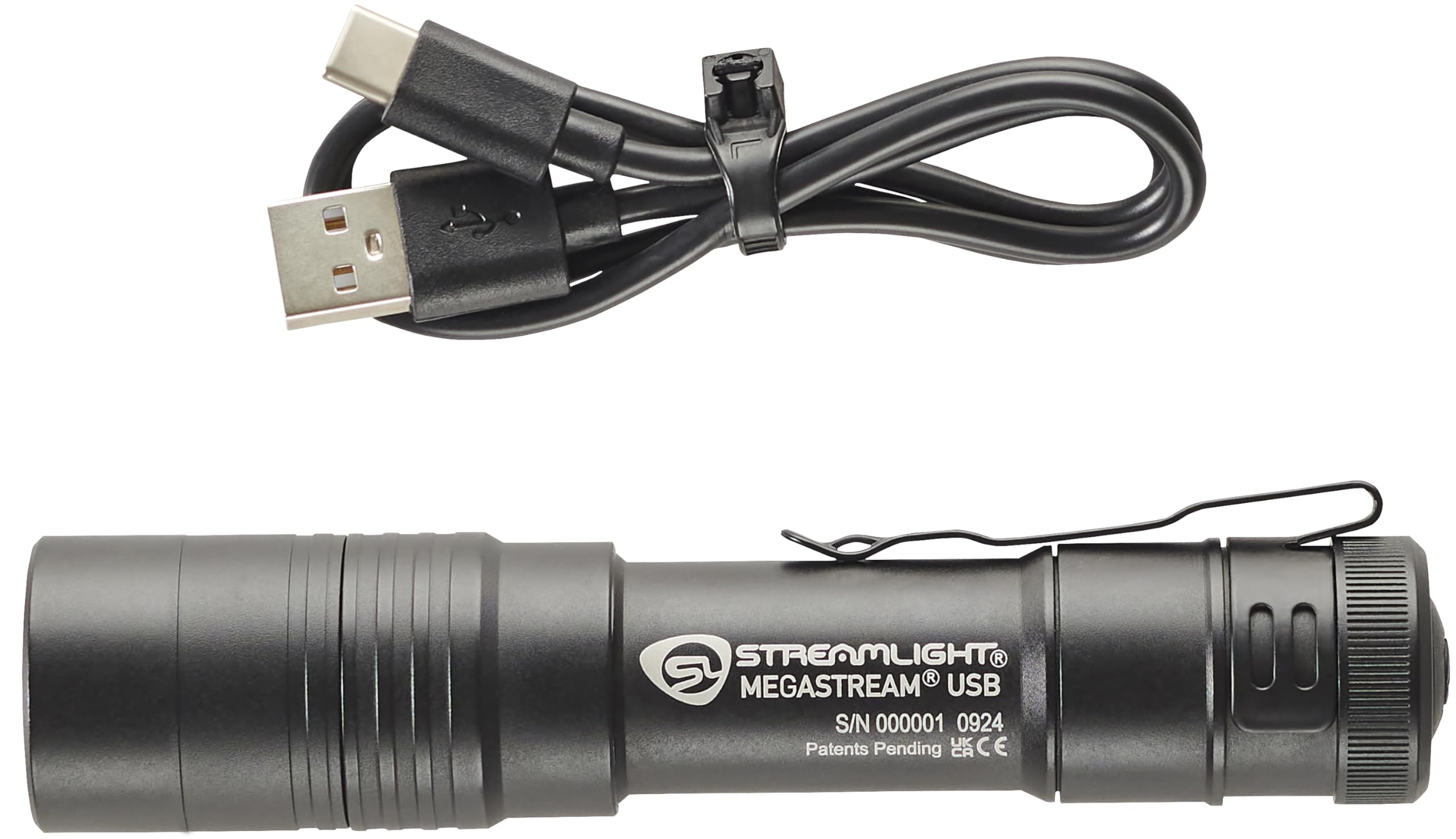 Streamlight MegaStream USB-C charging with status indicator for quick recharges