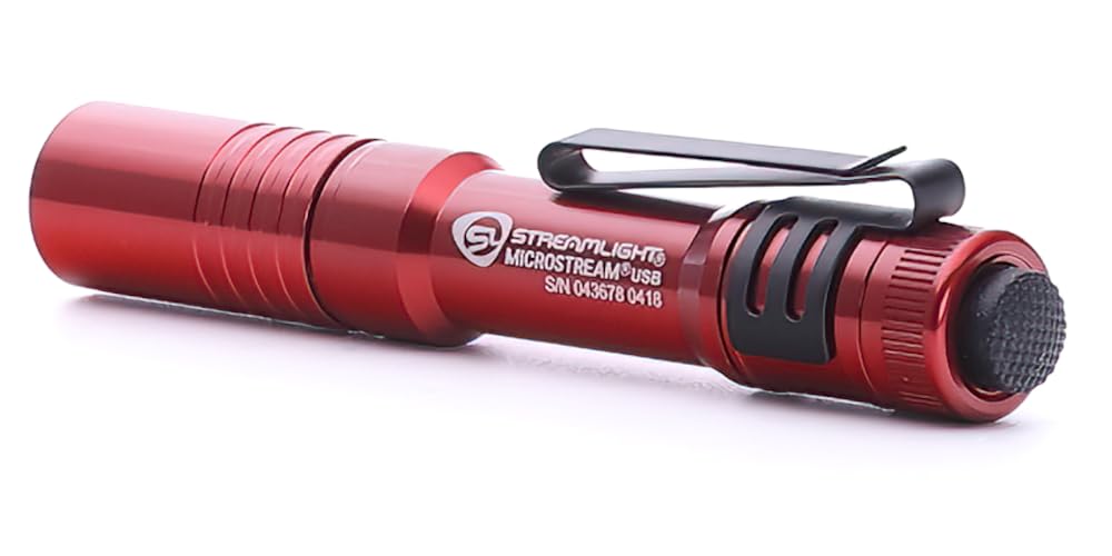 Streamlight MicroStream aluminum body offers rugged, durable construction.