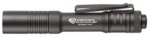 Streamlight MicroStream USB side view highlights slim profile for clipped carry.