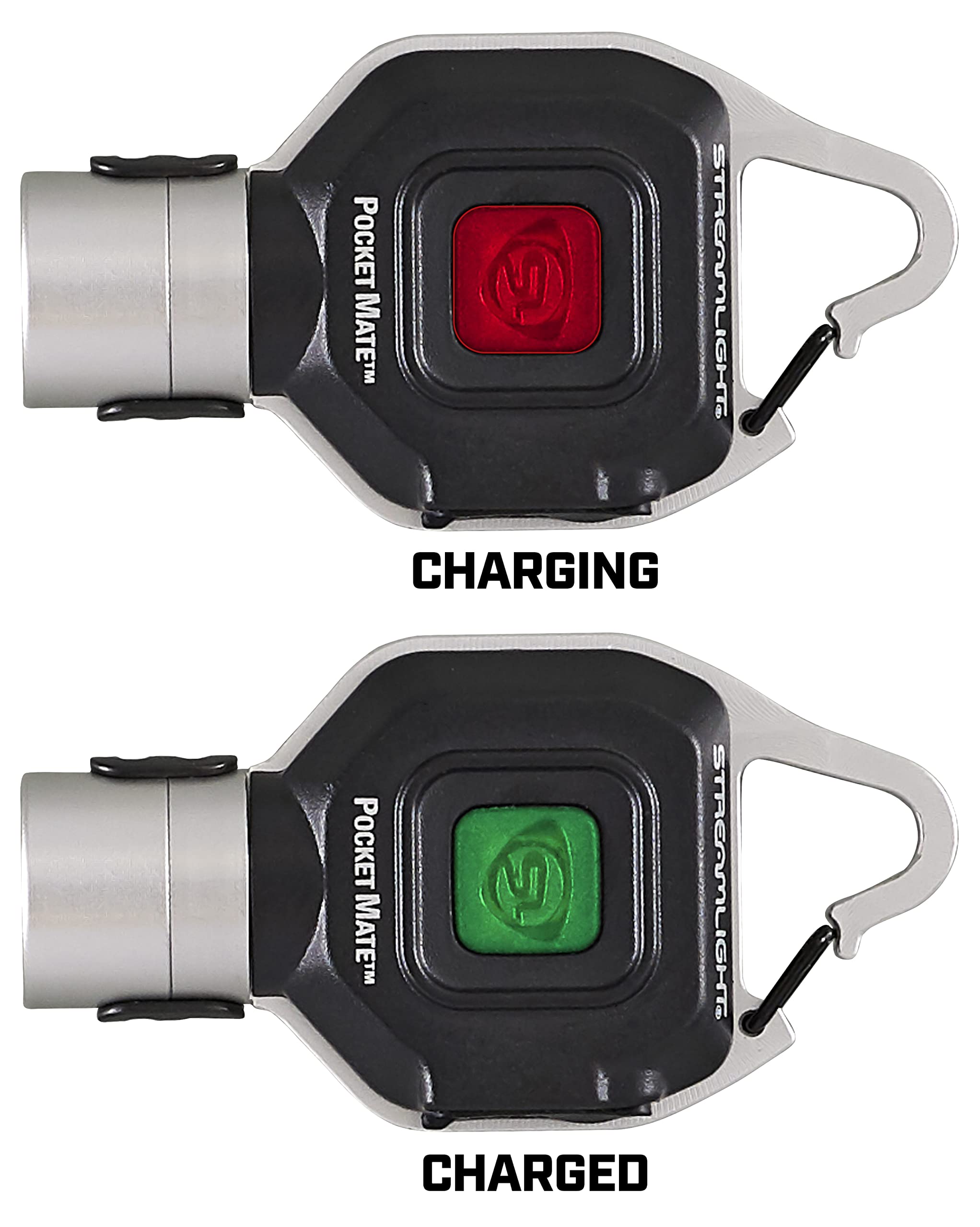 Rugged Streamlight Pocket Mate with polycarbonate-aluminum frame.