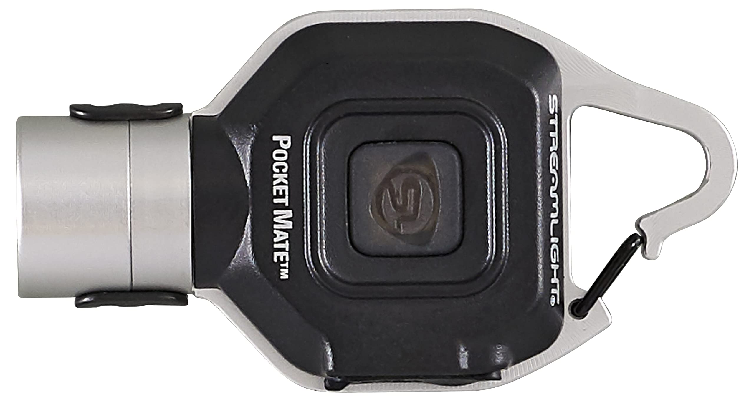 Spring-loaded clip provides quick hands-free access for Streamlight Pocket Mate.