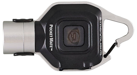 Spring-loaded clip provides quick hands-free access for Streamlight Pocket Mate.
