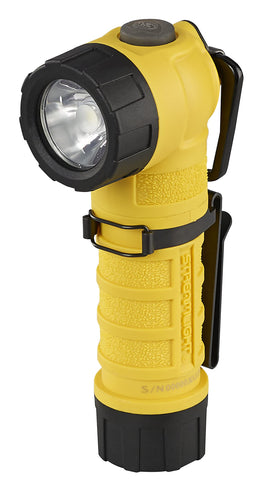 Streamlight PolyTac 90X USB right-angle head enables hands-free operation on duty belts.