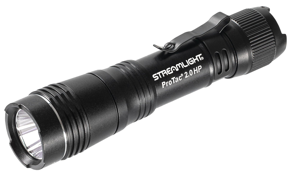 Streamlight ProTac 2.0 HP beam at 583 meters shows long-range visibility.