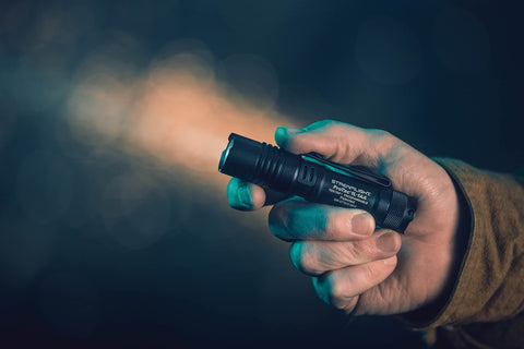 Streamlight ProTac 1L-1AA battery options illustrate CR123A and AA compatibility.