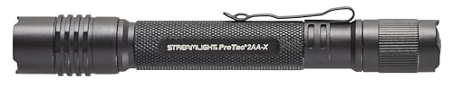 Streamlight ProTac 2AA-X beam distance highlighting 550 lumens for visibility at night