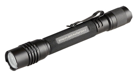 Streamlight ProTac 2AA-X front view; compact EDC ready.