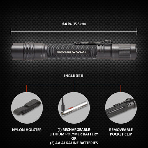 Streamlight ProTac 2AA-X pocket clip for secure carry on pockets or gear