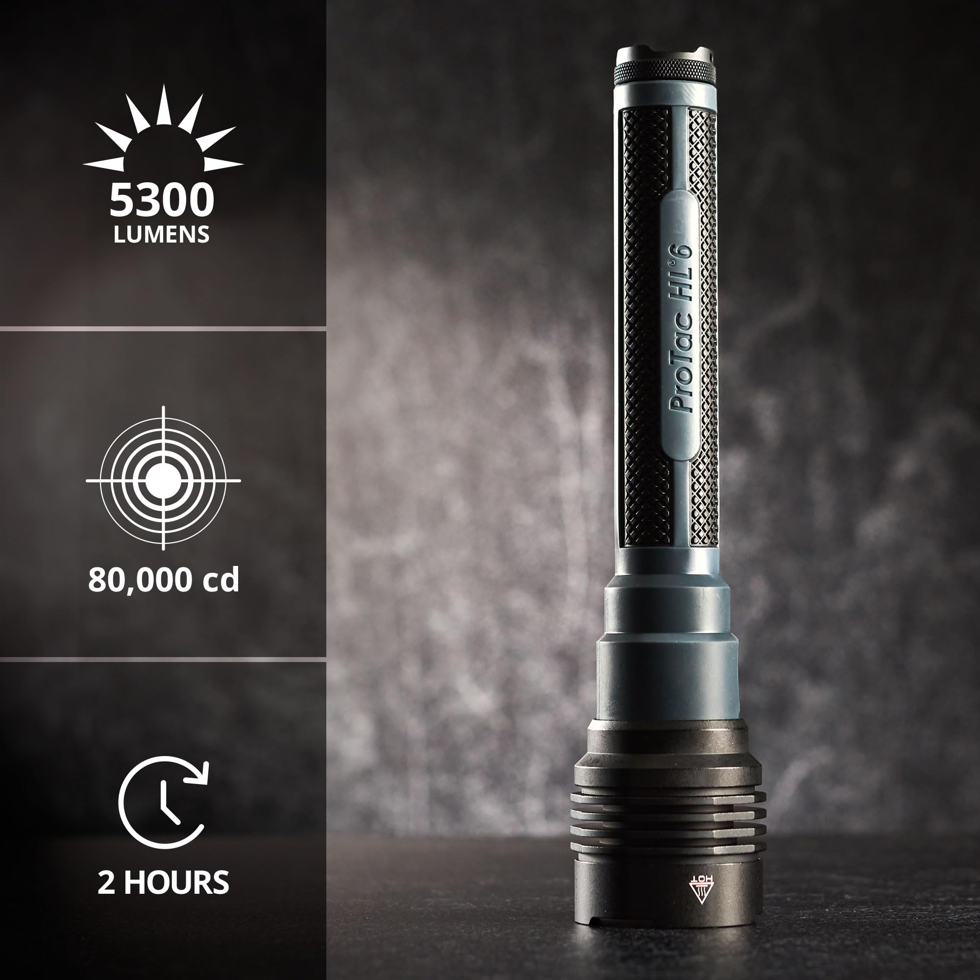 Streamlight ProTac HL-6 with 5,300 lumens for high-intensity tasks.