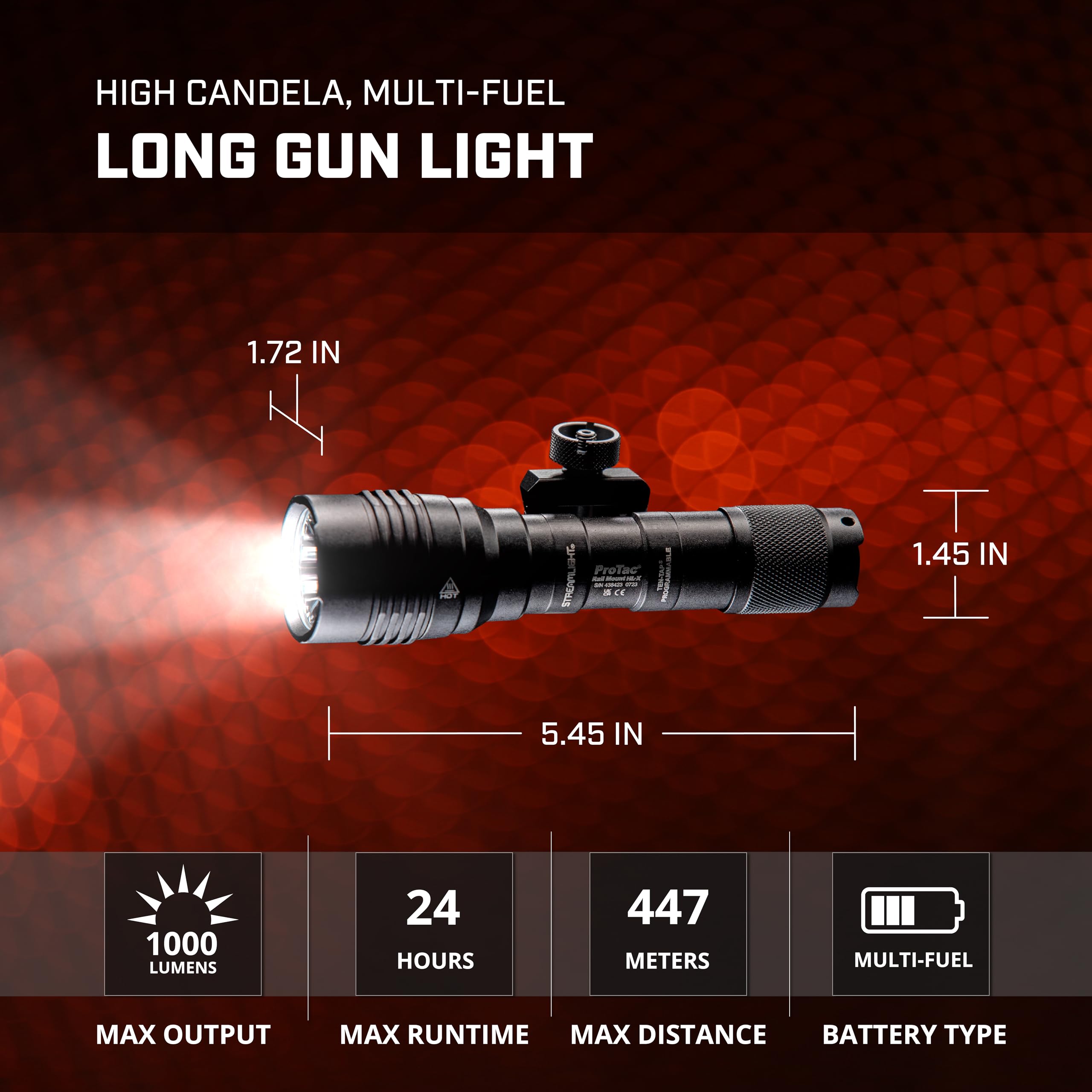 Streamlight ProTac HL-X rugged 6000-series aluminum body stands up to tough use
