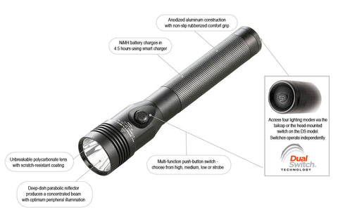 Streamlight Stinger DS HL rugged aluminum body built for durability