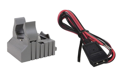 Streamlight Stinger Smart Charger Holder with 12V DC Cord for portable flashlight charging.