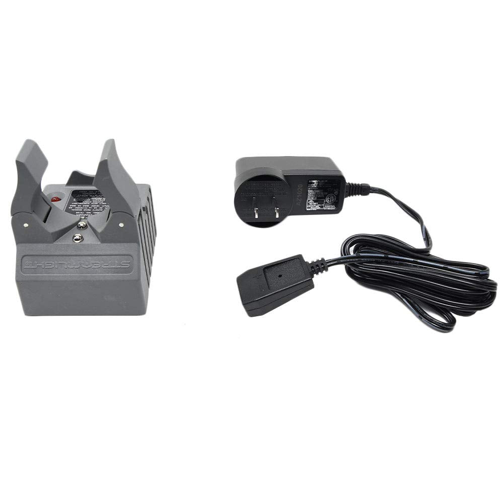 Streamlight Stinger Smart Charger Holder side ports showing USB and 12V inputs.