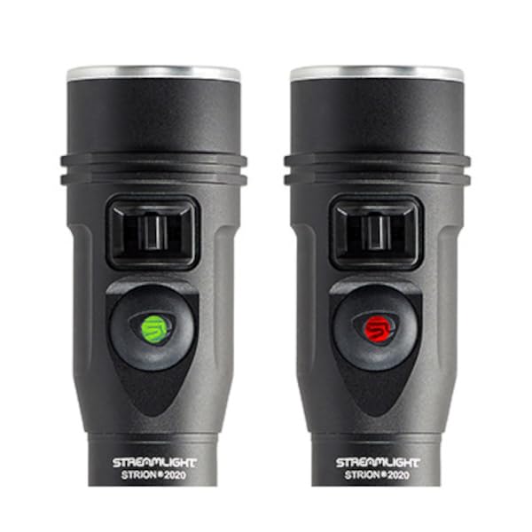Streamlight Strion 2020 machined aluminum body with anodized finish for durability.
