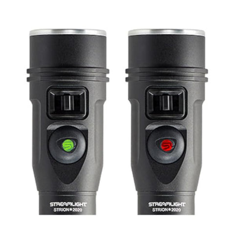 Streamlight Strion 2020 machined aluminum body with anodized finish for durability.