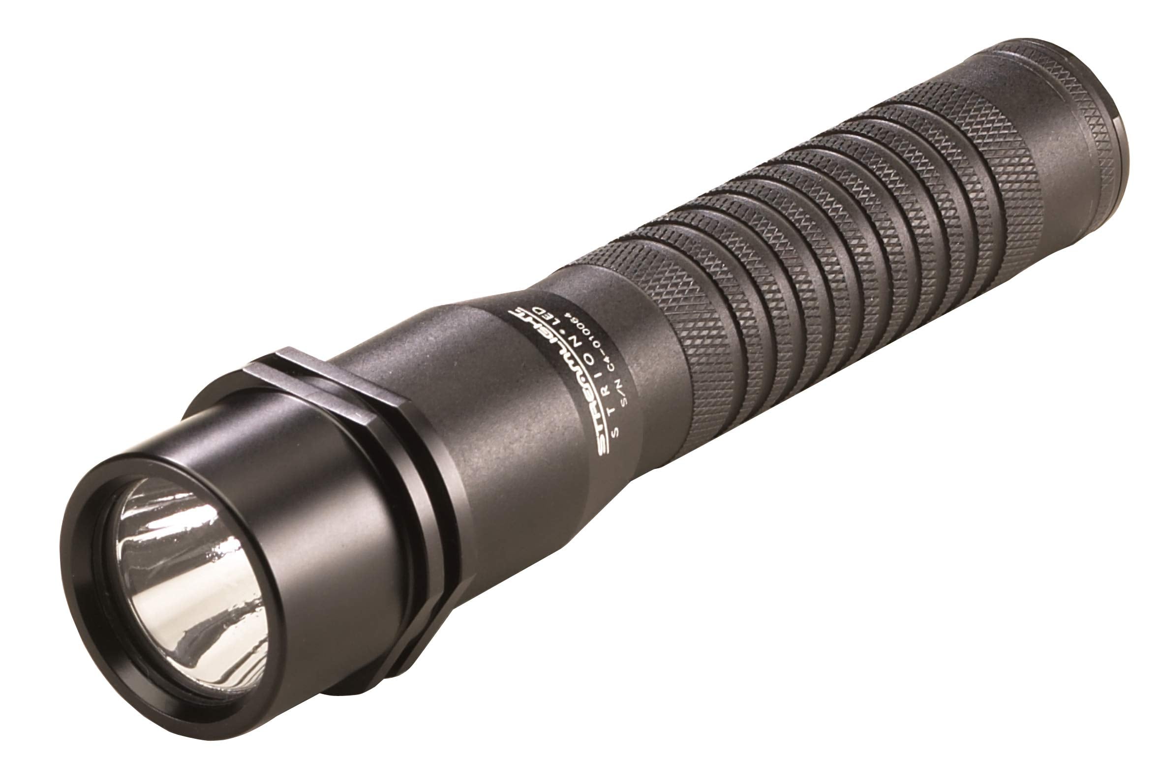 Streamlight Strion compact flashlight main image showing powerful beam for professional use.