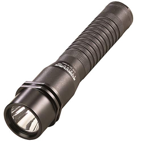 Streamlight Strion tail switch close-up with constant and momentary options.