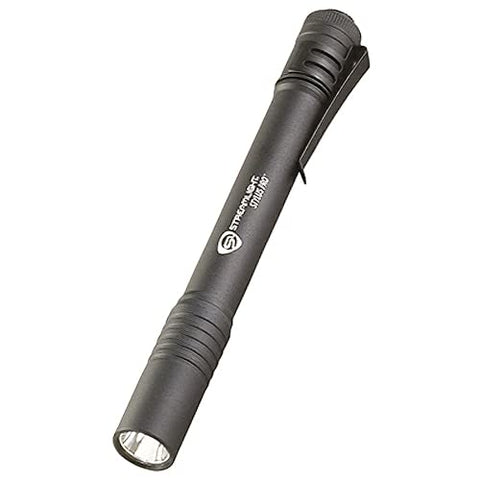 Streamlight Stylus Pro beam reaching 62 meters for focused lighting