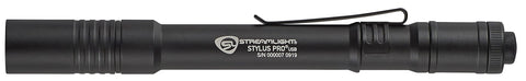 Streamlight Stylus Pro white LED beam suitable for close-up tasks in dim spaces.