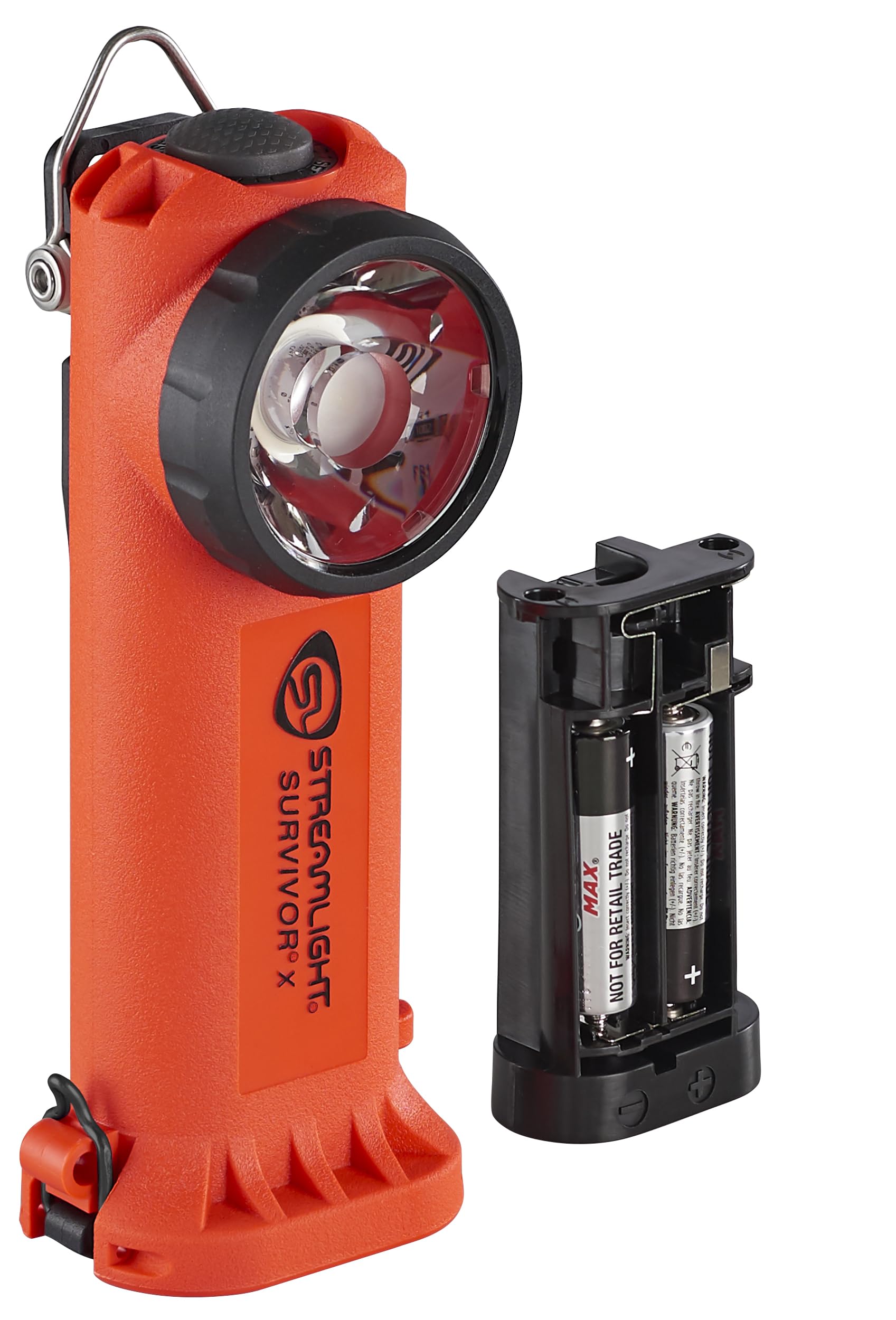 Streamlight Survivor X right-angle flashlight for hands-free operation in tough environments