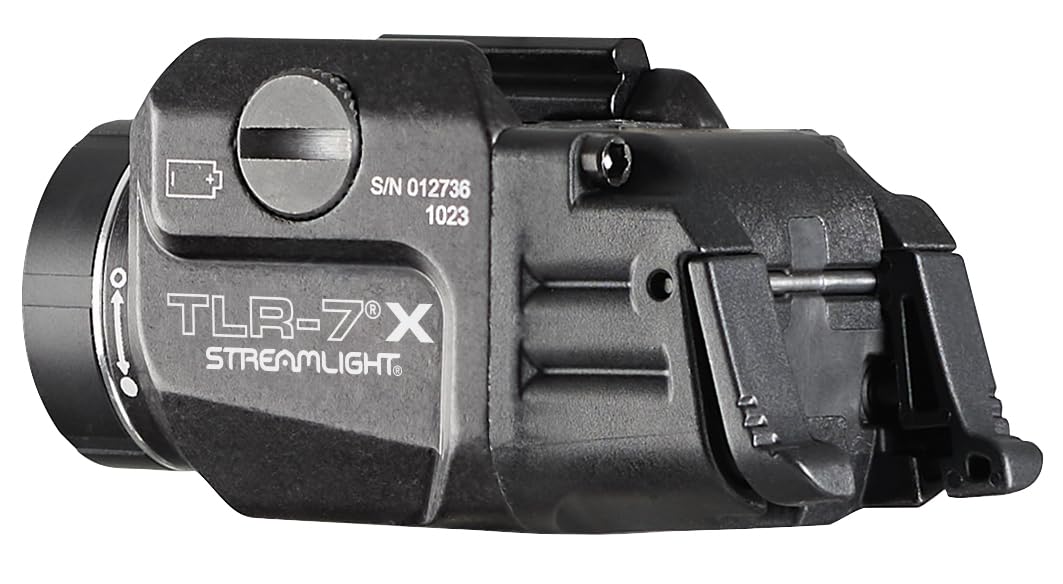 Streamlight TLR-7 X compatible with CR123A and SL-B9 batteries.