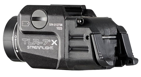 Streamlight TLR-7 X compatible with CR123A and SL-B9 batteries.