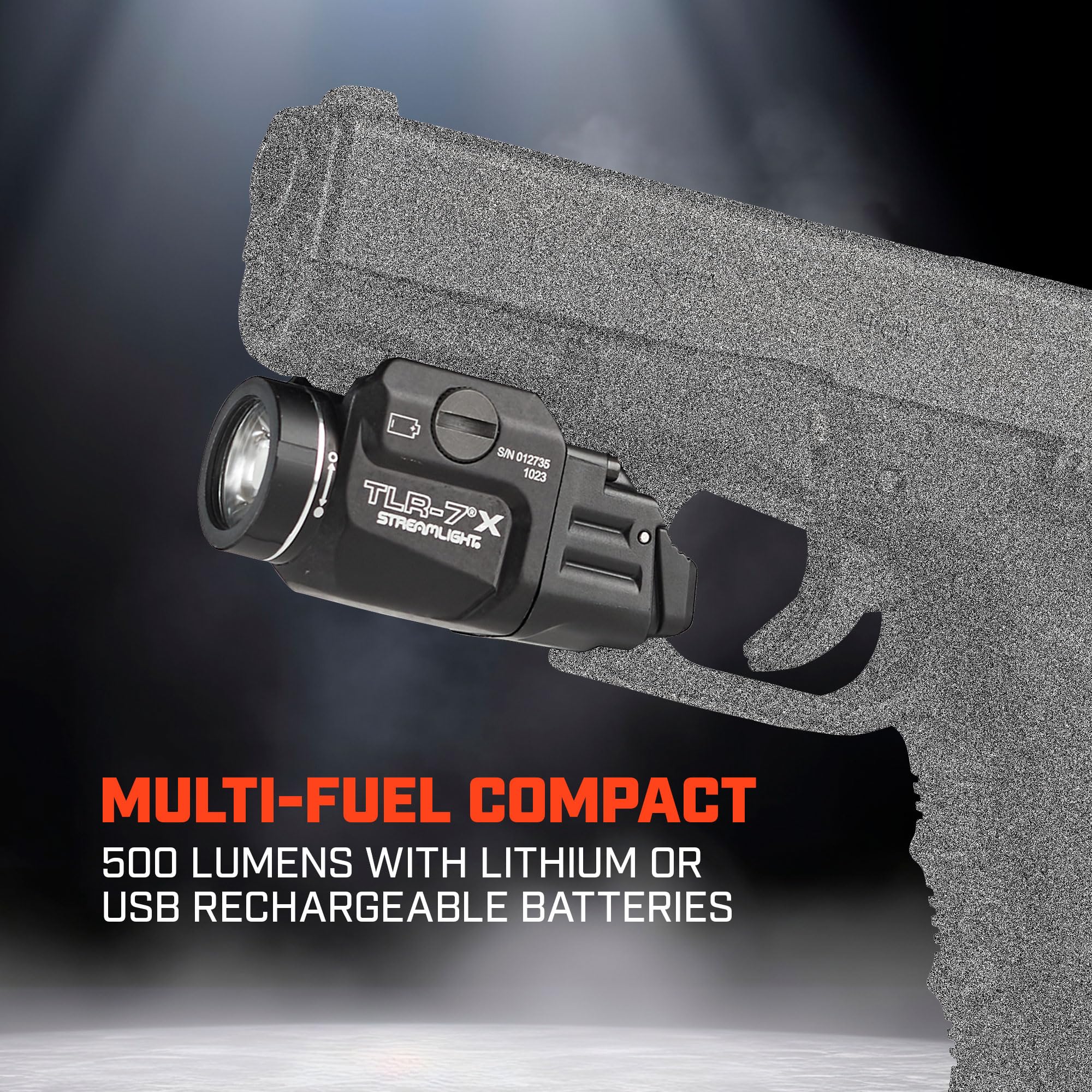 Streamlight TLR-7 X rugged aluminum housing for durability.