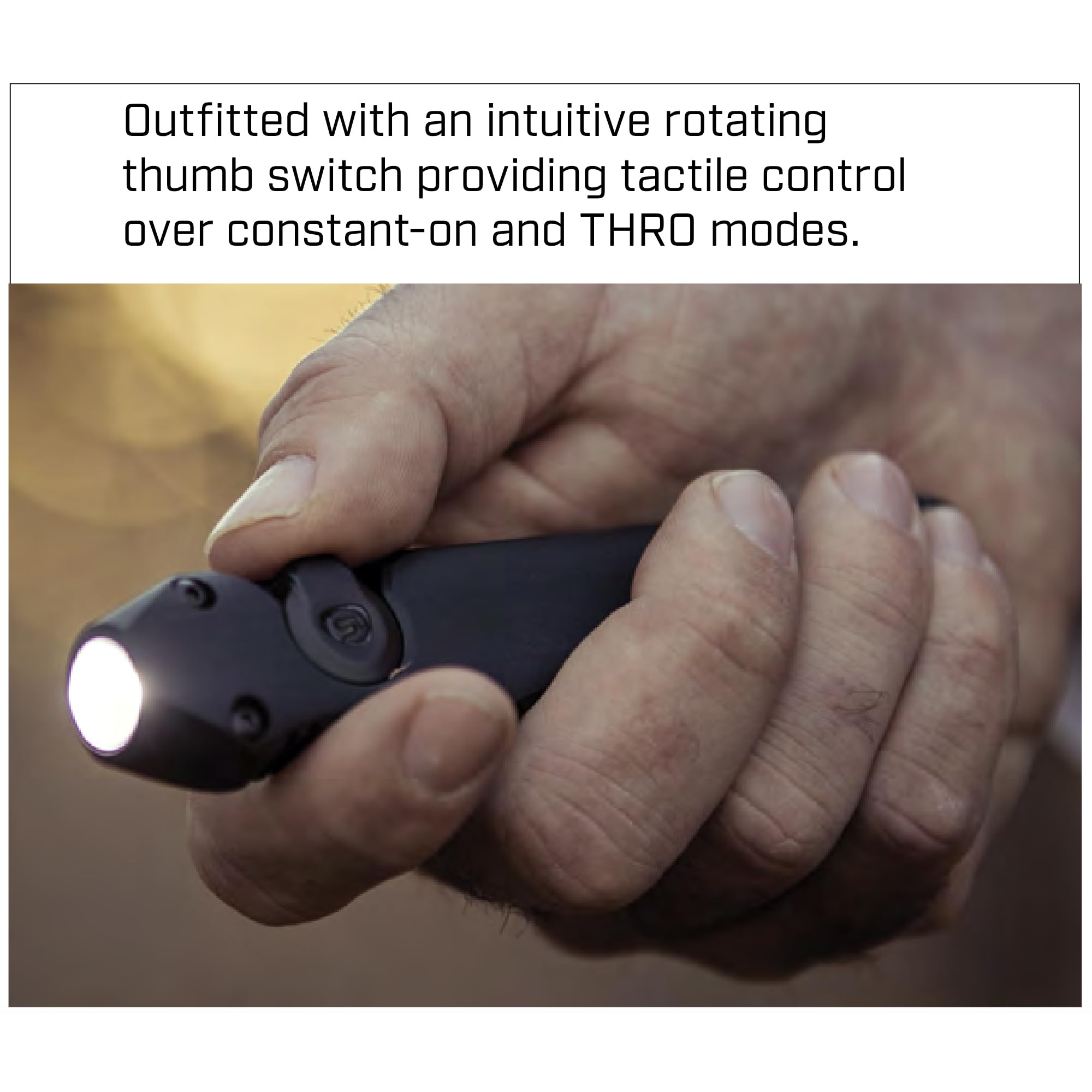 Streamlight Wedge rugged aluminum housing for durable outdoor use.