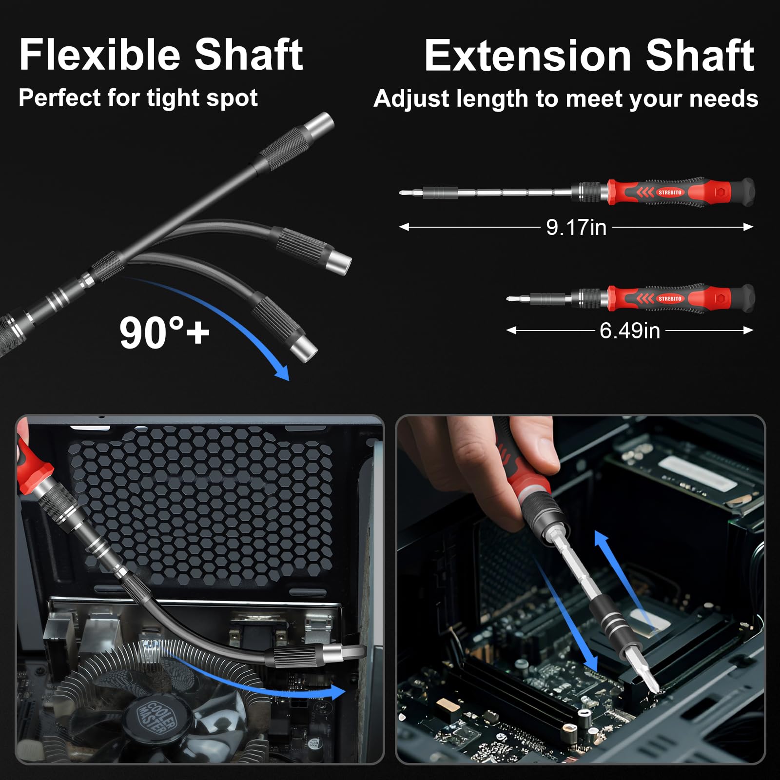 STREBITO magnetizer demagnetizer tool to manage screw magnetism.