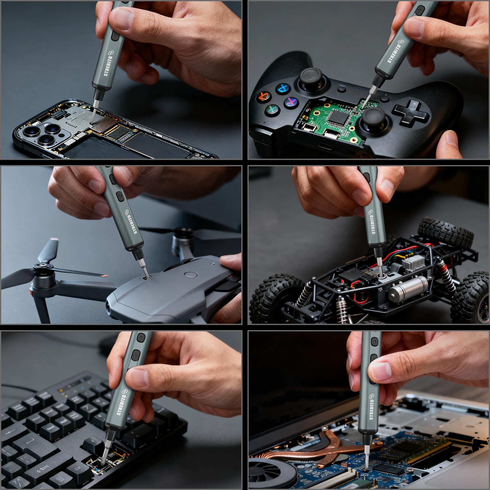 STREBITO magnetizer and tweezers for tiny components