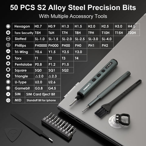 STREBITO 50-bit set includes varied bits for multiple devices.
