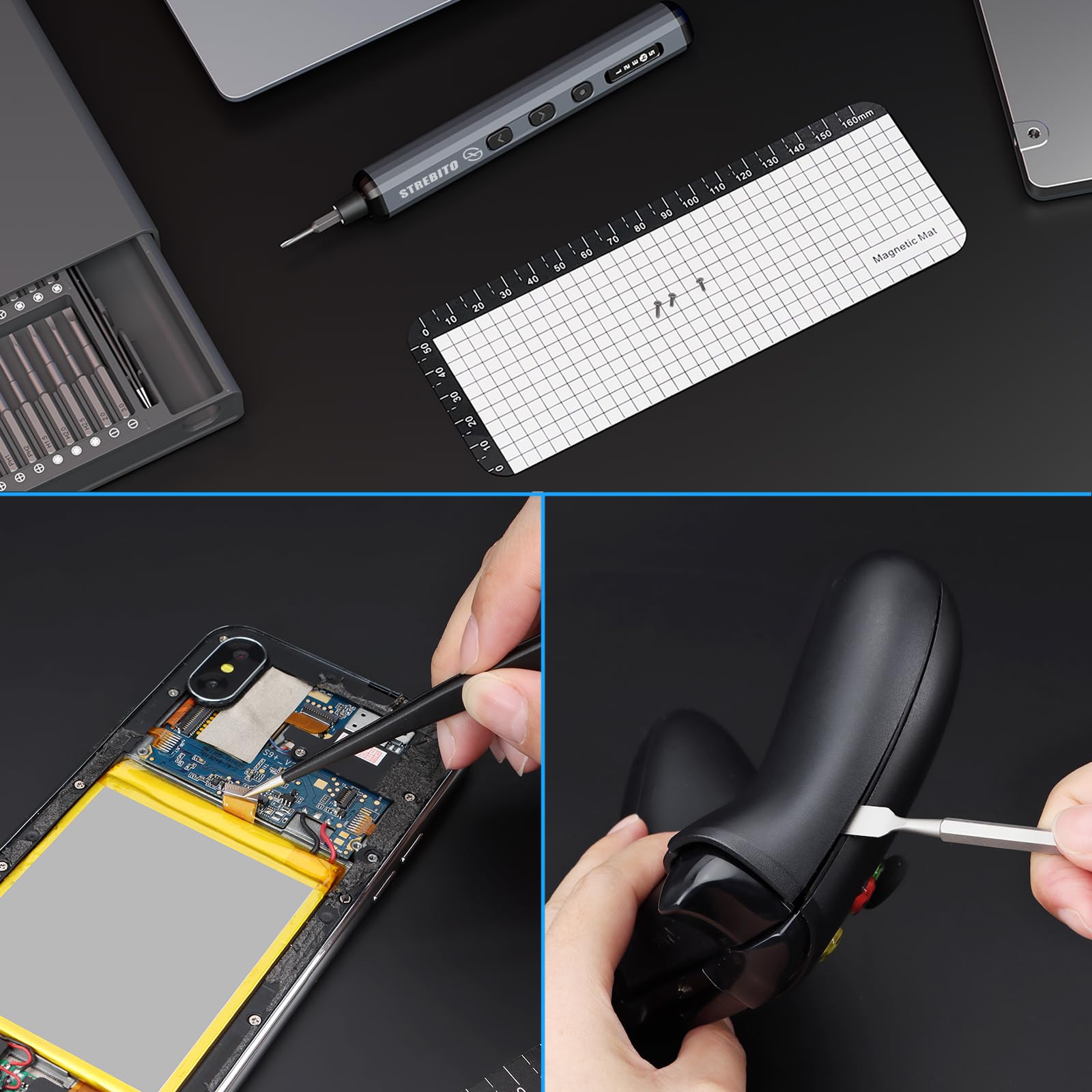 STREBITO compact design fits in pockets for on-the-go fixes