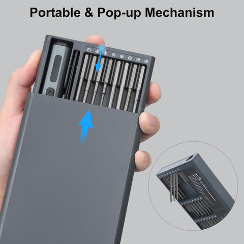 STREBITO screwdriver for PC and laptop assembly with steady control.