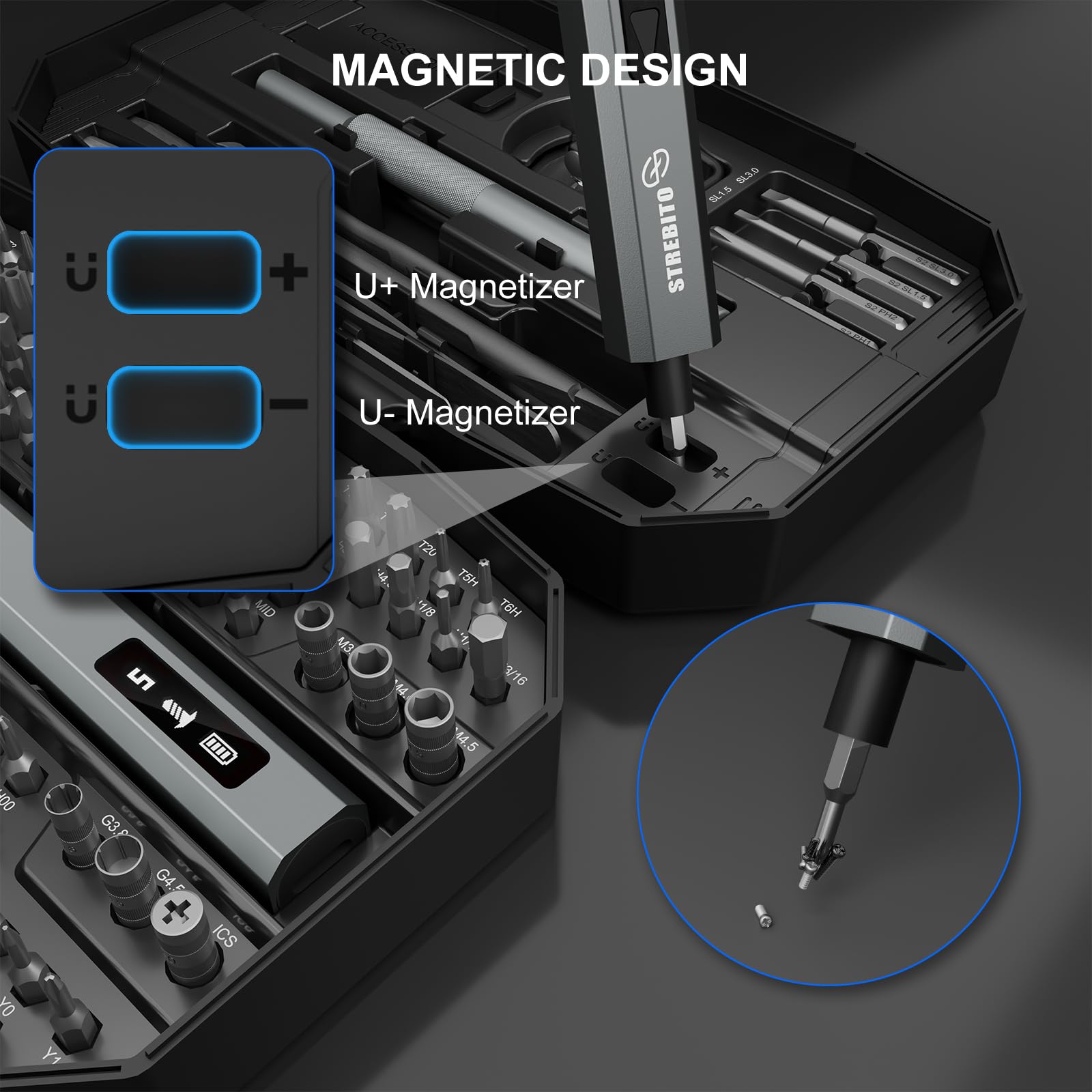 STREBITO repair kit supports phones, laptops, and consoles.