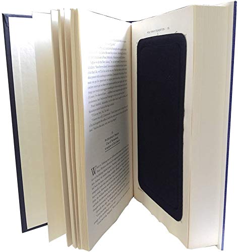 Streetwise velour-lined interior protects items within the book safe.