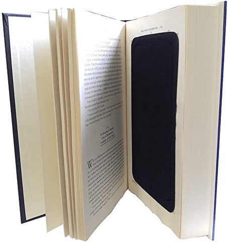 Streetwise velour-lined interior protects items within the book safe.