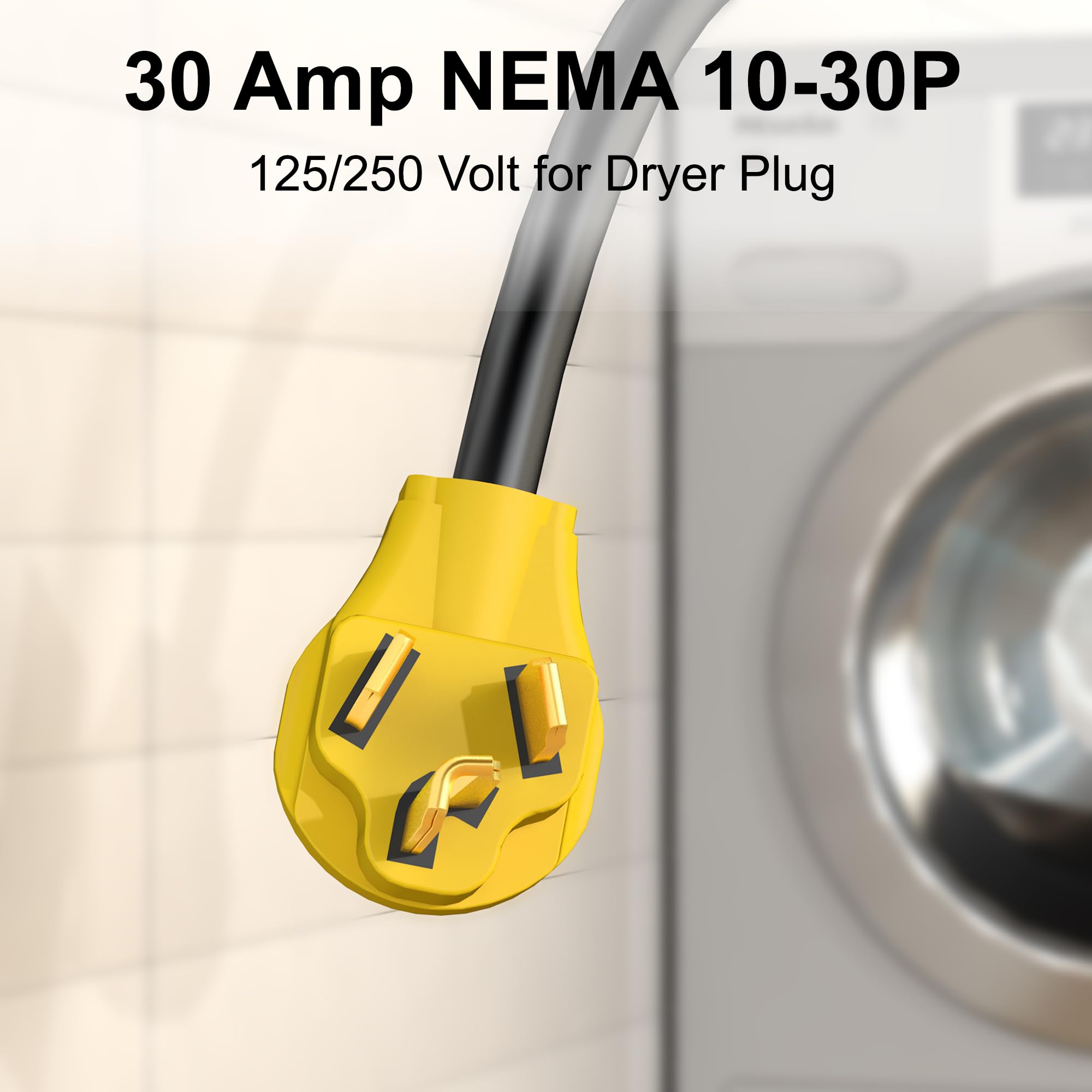 Strightinc bright yellow plug enhances visibility for outdoor setups