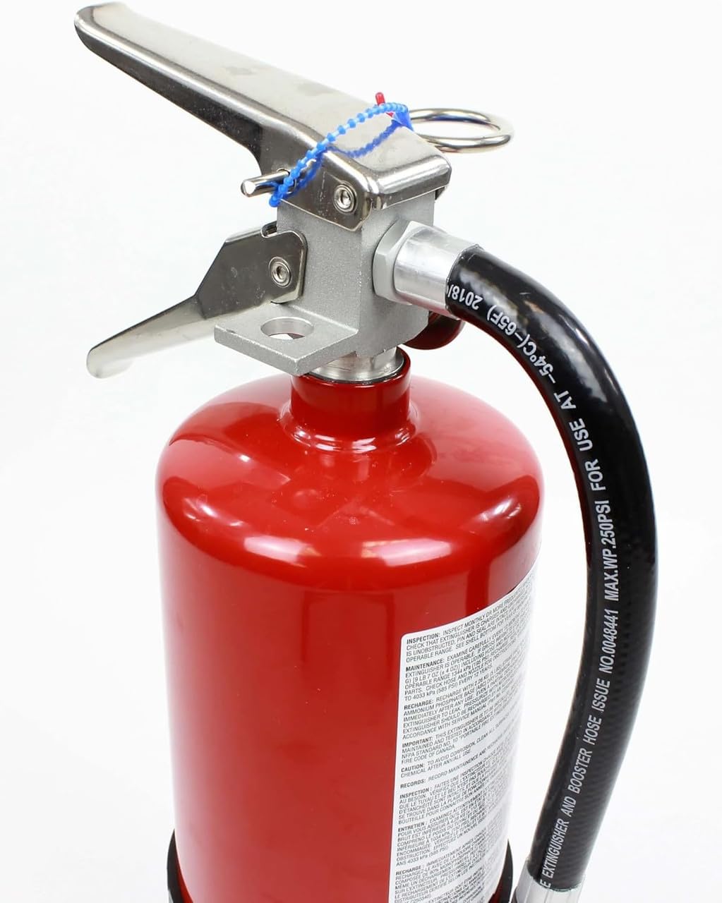 Strike First extinguisher gauge closeup showing reliable pressure indicators.