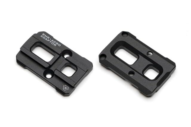 Strike Industries adapter bottom view, designed to align with front mounting posts.