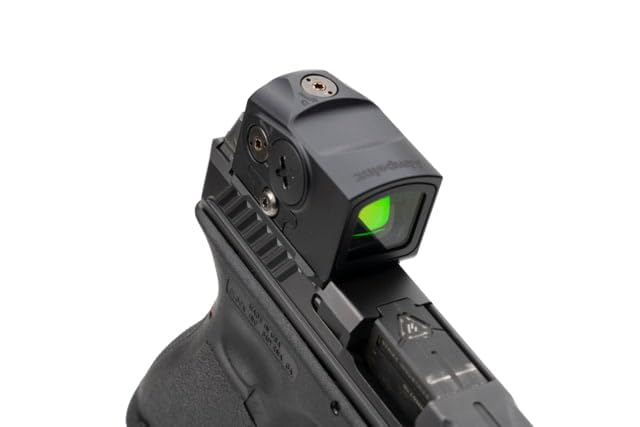 Strike Industries adapter compatible with Aimpoint ACRO and RMR footprints.